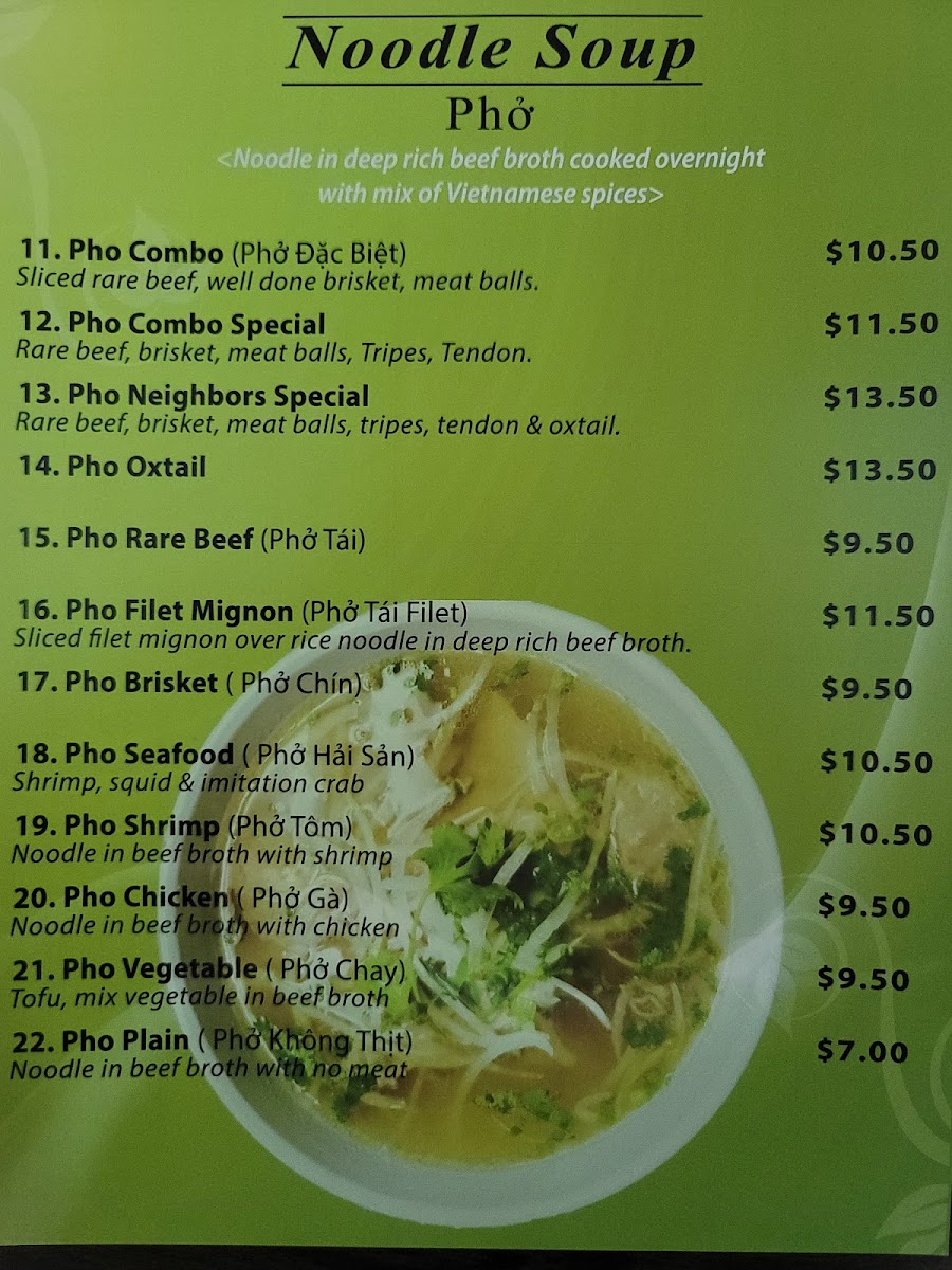 Pho' Neighbors Menu - Image 2